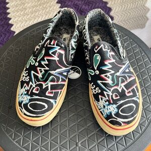 Marc by Mark Jacobs x Vans Skip-on Skate Sneakers Graffiti Black